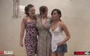 Pissing HD: Big tit redhead Bella pissed on by her two girlfriends