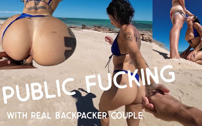 Mr LDN Lad: Verklig Backpacker Flickv�n knullad i australiensiskt strandparadis!