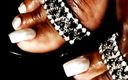 The Goddess Simone: Beautiful long pearl toenails