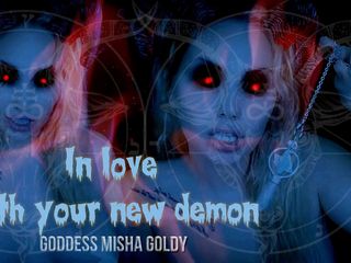 Goddess Misha Goldy: 私があなたに与える至福を感じ、私の悪魔の愛の呪文に屈してください!