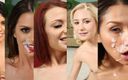 Finishes The Job: Compilation d'�jacs de star du porno 1 gros �jacs faciales !