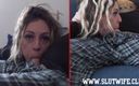 Slutwife Club: ファン限定 キャンディークロスでソファでくつろぐ ダブルビュー (Fans Only - Chilling on the couch with Candie Cross - Double...