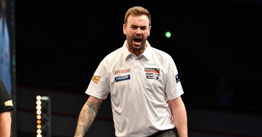 Ross Smith bei den European Darts Championship 2022 in Dortmund