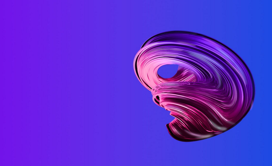 Pink Violet 3D Abstract structure