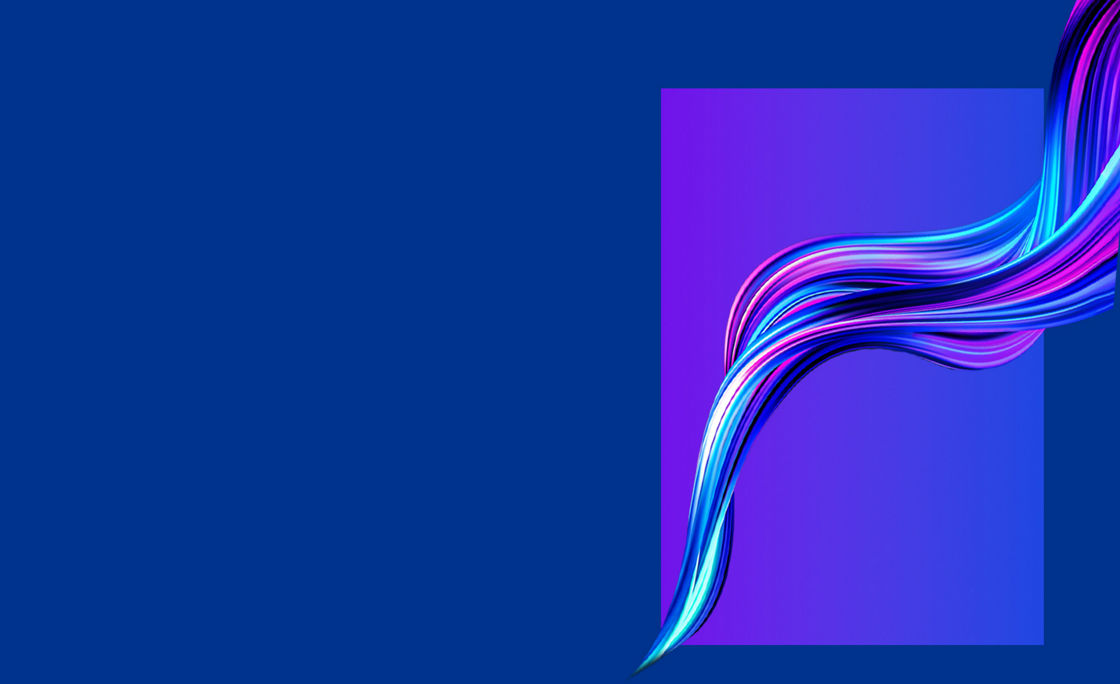 Twisted blue and pink  spiral