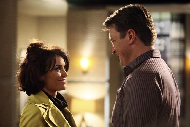 Nathan Fillion and Kelly Carlson in Castle (2009)