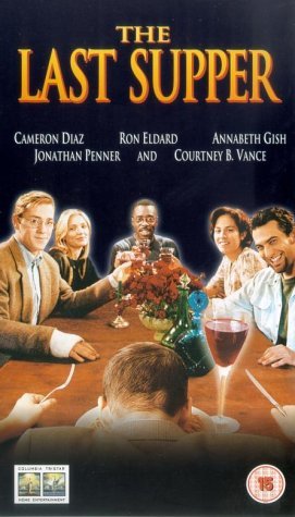 Cameron Diaz, Annabeth Gish, Courtney B. Vance, Ron Eldard, and Jonathan Penner in The Last Supper (1995)