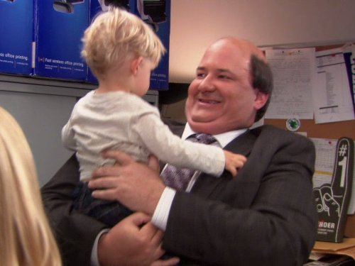 Brian Baumgartner, Ali Louise Hartman, and Susanne Allan Hartman in The Office (2005)