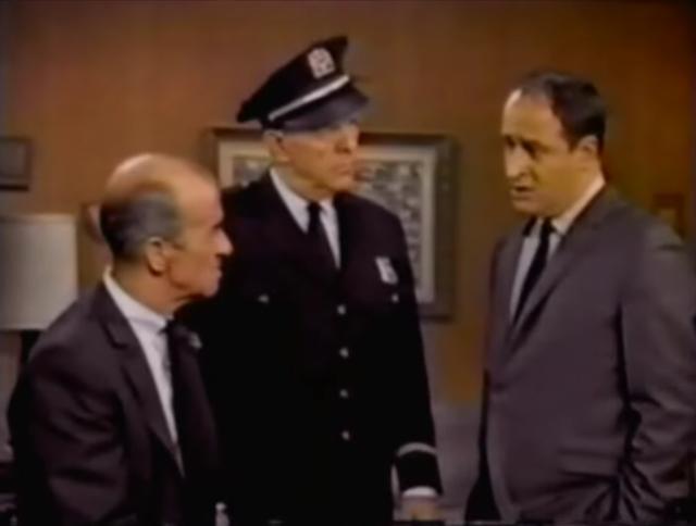 Liam Dunn, Vic Tayback, and Bill Zuckert in Captain Nice (1967)