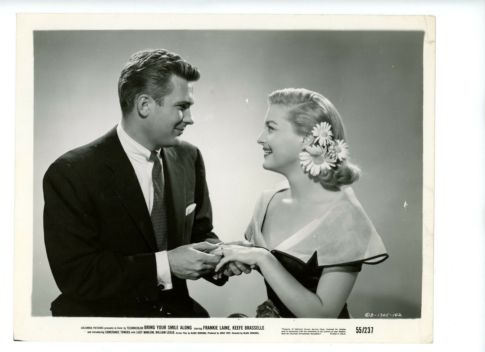 William Leslie and Constance Towers in Bring Your Smile Along (1955)