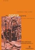 Brecht on Opera and/in the Americas cover