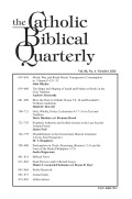 The Catholic Biblical Quarterly cover