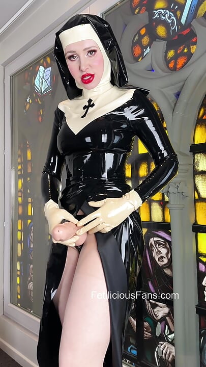 Are you ready to get fucked by a latex nun?