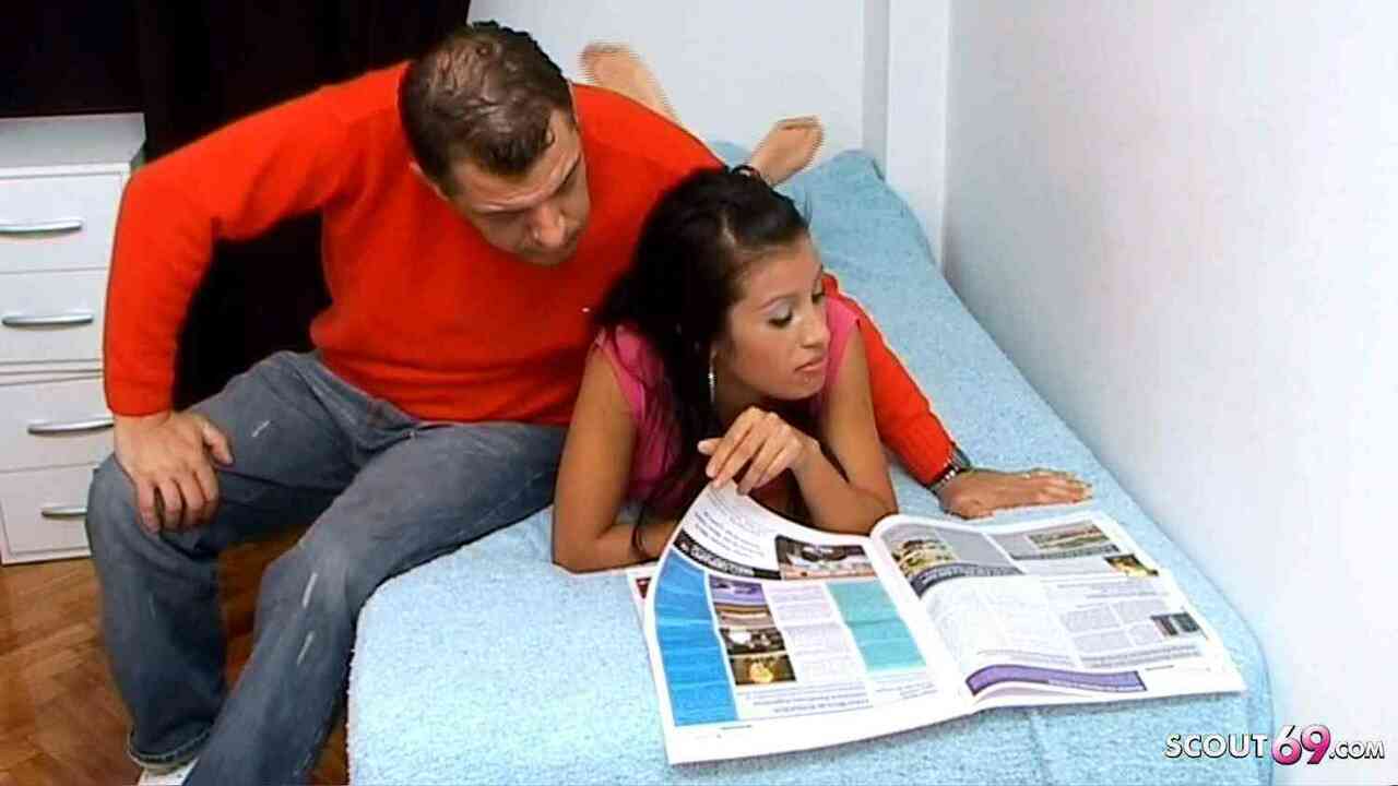 Dad Seduce Latina Step Daughter to Fuck when Mom away