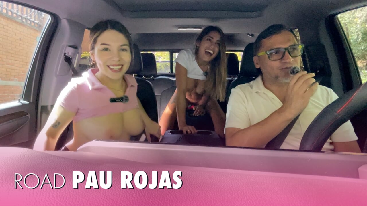 Pau Rojas enjoys the sex machine and Dani Ortiz's huge tits ROAD Juan Bustos