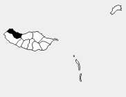 Porto Moniz belediyesini gösteren Portekiz haritası