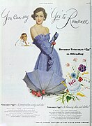 Dame mit Sonnenschirm in: The Ladies' home journal, 1948