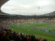 The stadium during the pool match between New Zealand and Canada at the 2011 Rugby World Cup