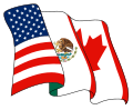 北美自由贸易协议 North American Free Trade Agreement Accord de libre-échange nord-américain Tratado de Libre Comercio de América del Norte标志