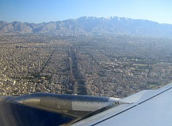 Envista aeria de Teherán