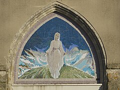 Mosaïque à la Vierge, église Notre-Dame-des-Fleurs.