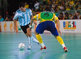 Duel tussen Argentini� en Brazili� tijdens de Pan-Amerikaanse Spelen 2007