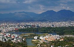 Skyline of Tirana