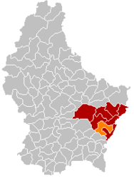 Flaxweiler – Mappa