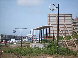 Het voormalige hoofdstation van IJmuiden aan de IJmondlijn in IJmuiden-West