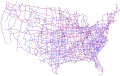 Carte du réseau routier actuel