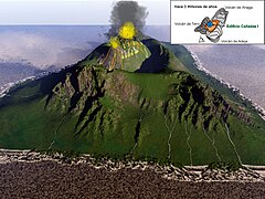 Phase 4 – vor 3 Millionen Jahren, Aufbau des Vulkangebäudes 1 Cañadas