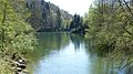 Le lac de barrage sur l'Aubonne.