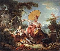 Jean-Honoré Fragonard: Der Musikalische Wettstreit, 1754