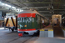 Treinstel 252 in het Spoorwegmuseum; 2023.