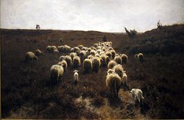 Joh 10:14-18 (Anton Mauve, "Terugkeer van de kudde" 1886/1887)