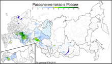 Carte de la Russie portant un code de couleur.