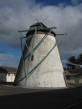 Achterzijde van de molen