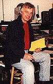 Tony Visconti en studio en 2000