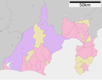 井伊谷城の位置（静岡県内）