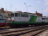 Locomotiva E.640.131 ER delle FER nel deposito di Ferrara Porta Reno