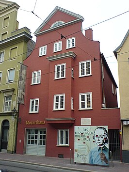 het Mozarthuis in Augsburg