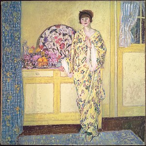 Cameră galbenă, Frederick Carl Frieseke, 1910