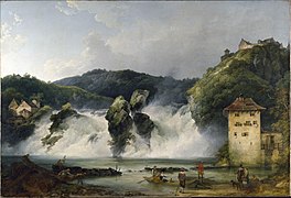 Falls of the Rhine at Schaffhausen 1788, Philip James de Loutherbourg, Victoria and Albert Museum