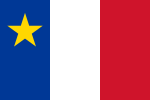 Drapeau de l’Acadie.