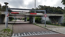 Brug 488 met hoogtebegrenzers (september 2018)