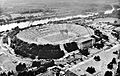 Nördliches Sportforum: Altes Stadion, Nordanlage mit Leichtathletikbahn (1987)