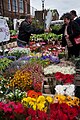 Mercado de flores en Londres.