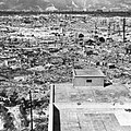 Ro�nas dau centre d'Hiroshima apr�s l'explosion.