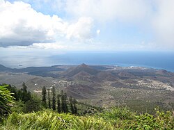 The island viewed from atop Green Mountain.