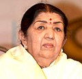 Image 34Indian singer Lata Mangeshkar is widely acknowledged as the "Queen of Melody". (from Honorific nicknames in popular music)